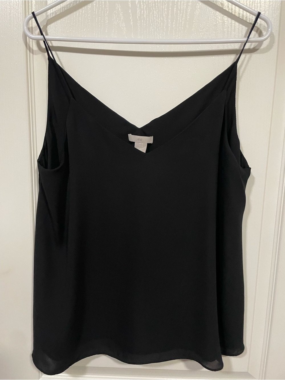 H&M Black V-Neck Spaghetti Strap Tank Top camisole
